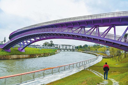 瞧一“桥” 公园城市里的“幸福桥”